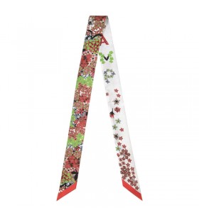 Longchamp Collier de fleurs Bandeau Paprika - Silk