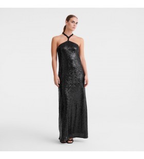 Longchamp Long dress Black - Glitter