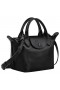 Longchamp Le Pliage XS Xtra Bolsa Preta em Couro