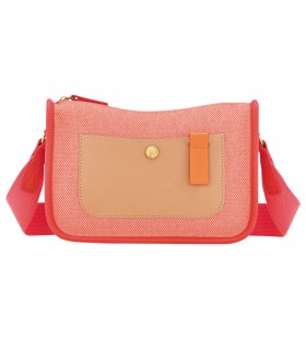Longchamp Le FoulonnÃ© S Crossbody saco de Tomate - Lona