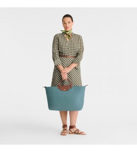 Longchamp Le Pliage Original L saco de Viagem de Eucalipto - lona Reciclada