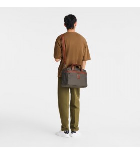 Longchamp Boxford S saco de Viagem Marrom - lona Reciclada
