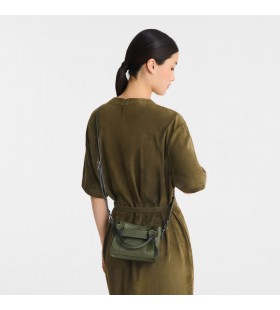 Longchamp 3D XS Bolsa de Caqui - Couro