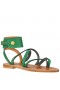 Longchamp x K. Jacques Szandál Zöld - Bőr