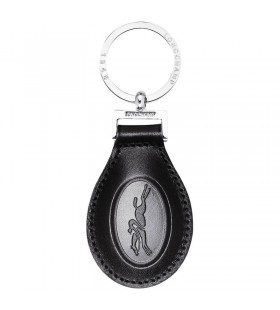 Longchamp Le Foulonné kulcstartó, Fekete Bőr