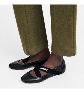 Longchamp Energia BalerinÃ¡k Fekete BÅ‘r