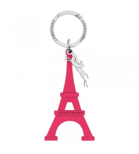 Longchamp Le Pliage Eredeti Kulcstartó Rózsaszín - Bőr