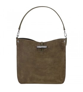 Longchamp Le Roseau M Hobo tÃ¡ska Olive - BÅ‘r