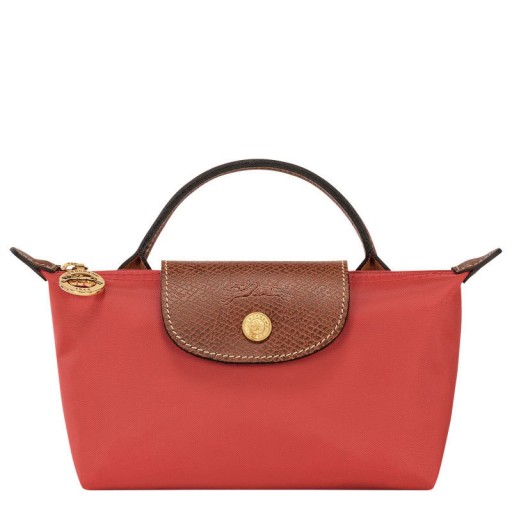 Longchamp Le Pliage Bunaidh Pouch le láimhseáil Trátaí - Athchúrsáilte chanbhás