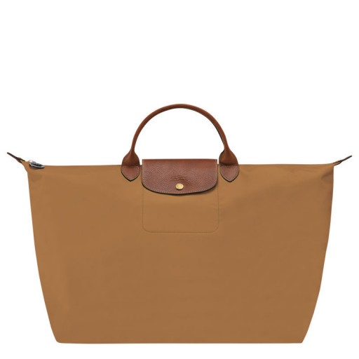 Longchamp Le Pliage Bunaidh L mála Taistil Laogh - Athchúrsáilte chanbhás