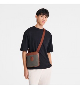 Longchamp Boxford XS Crossbody mála Donn - Athchúrsáilte chanbhás