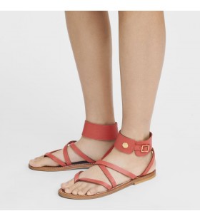 Longchamp x K. Jacques Sandali Fragola - Pelle