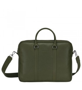 Longchamp Le FoulonnÃ© M Valigetta Khaki - Pelle