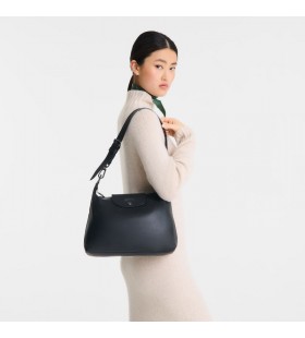 Longchamp Le Pliage Xtra M Hobo borsa Nero - Pelle