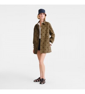 Longchamp Cappotto Carciofo - Ricamato gabardine