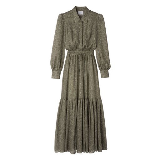 ロンシャンの長いドレスローレル-ヴェール印刷