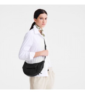 Longchamp 3D-S Crossbody-veske i Svart Skinn