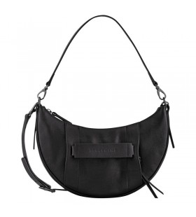 Longchamp 3D-S Crossbody-veske i Svart Skinn