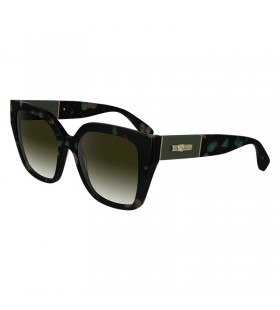 Longchamp Solbriller GrÃ¸nn Havana - Acetat