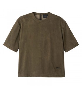 Longchamp Kort skinn topp Khaki - Skinn