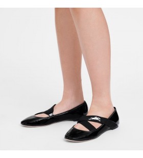 Baleriny Longchamp Energy kolor Czarny - SkÃ³ra