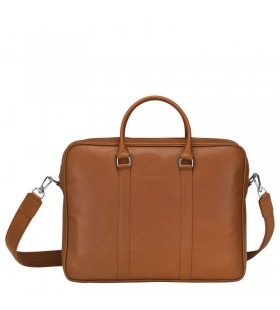 Portfolio Longchamp Le Foulonné M z Karmel skóry