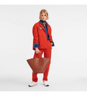 Torba-тоут Longchamp Épure XL Brązowo - Skórzana