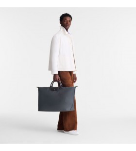 Longchamp Le Pliage Verde XL geanta de Voiaj cu Grafit pânză Reciclate