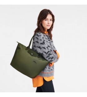 Longchamp Le Pliage Verde L Tote sac PÄƒdure - pÃ¢nzÄƒ Reciclate