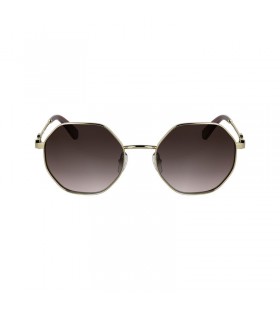 Longchamp Ochelari De Soare De Aur/Maro Roz - Metal