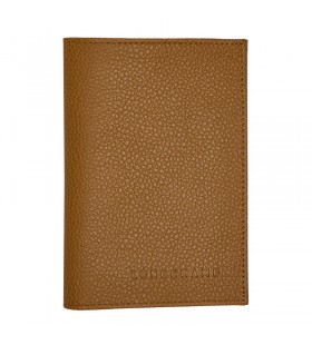 Longchamp Le Foulonné Pașaport acoperi Nuc - Piele