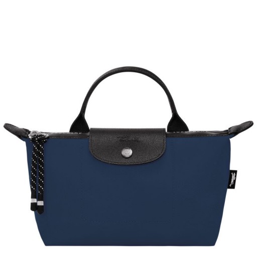Longchamp Le Pliage Energy Pouch Navy - Recycled canvas