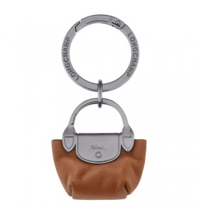 Privjesak za ključeve Longchamp Le Pliage Xtra od коньячной kože
