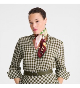 Longchamp Utanför Trädgården Silk scarf 90 Multicolor - Silk