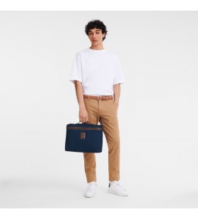 Longchamp Boxford S PortfÃ¶lj BlÃ¥ - Ã…tervunnen canvas