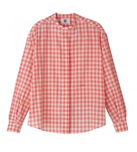 Longchamp Shirt Blush - Vichy jacquard