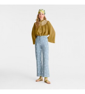 Longchamp Jeans BlÃ¥ Himmel - Broderade denim