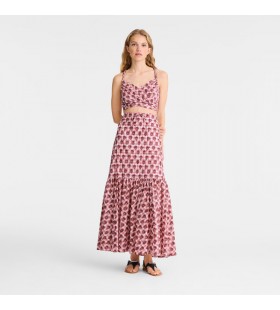 Longchamp LÃ¥ng kjol Blush - Vichy ut slÃ¶ja