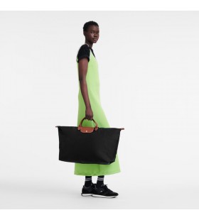 Longchamp Le Pliage Ursprungliga L Travel bag Black - Återvunnen canvas