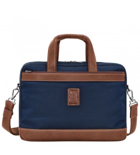 Longchamp Boxford L PortfÃ¶lj BlÃ¥ - Ã…tervunnen canvas