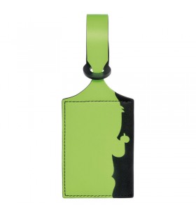 Longchamp LGP seyahat bagaj etiketi yeşil ışık-deri