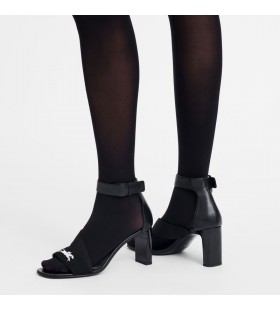 Longchamp La Baronne Siyah Deri Pompalar