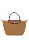 Longchamp Le Pliage Original S Bolso de mano de color Leonado - Reciclado de lona
