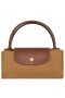 Longchamp Le Pliage Original S Bolso de mano de color Leonado - Reciclado de lona