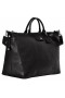 Longchamp Le Foulonné XL bolsa de Viaje Negro - Cuero