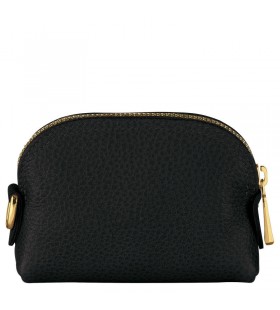 Longchamp Le FoulonnÃ© monedero Negro de Cuero