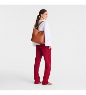 Longchamp Le Roseau M Hobo bolsa de Corteza de Cuero