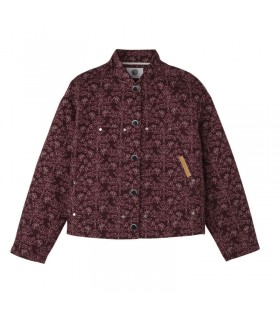 Longchamp Chaqueta de Berenjena - Impreso de gabardina