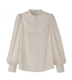 Longchamp Blusa de color Crudo - crepÃ©