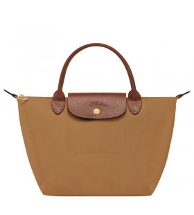 Longchamp Le Pliage Original S Bolso de mano de color Leonado - Reciclado de lona
